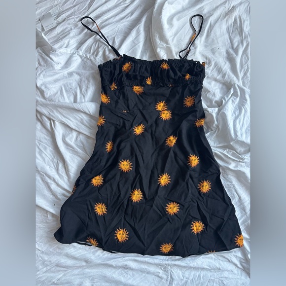 Urban Outfitters Dresses & Skirts - Black Sunflower Print Dress Urban Outfitters